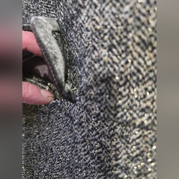 LUISA CERANO Wool Blazer With Velvet Lined Collar And Silk Lining. Size 10 - Picture 4 of 16